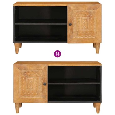 vidaXL Μονάδες TV Ανοιχτό καφέ 80x33x46cm Επεξεργασμένο ξύλο