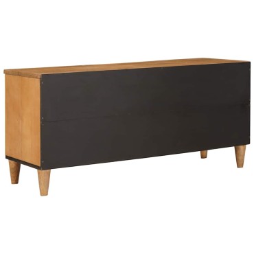 vidaXL Ντουλάπι TV 100x33x46cm Στερεό ξύλο μάνγκο 1 τεμ.