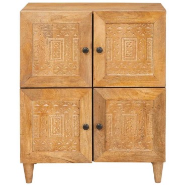 vidaXL Πλαϊνό γραφείο 60x33x75cm Στερεό ξύλο μάνγκο 1 τεμ.