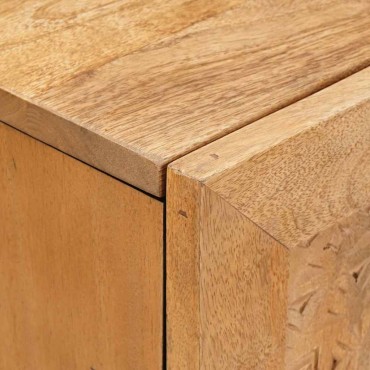 vidaXL Πλαϊνό γραφείο 60x33x75cm Στερεό ξύλο μάνγκο 1 τεμ.