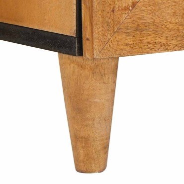 vidaXL Πλαϊνό γραφείο 60x33x75cm Στερεό ξύλο μάνγκο 1 τεμ.