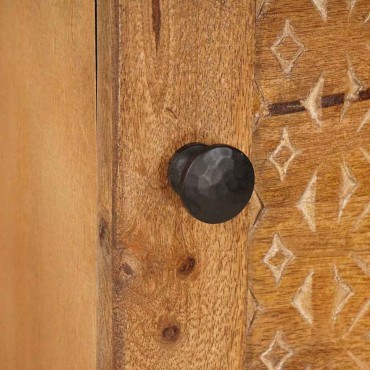vidaXL Highboard Ανοιχτό καφέ 40x33x110cm Μασίφ ξύλο μάνγκο