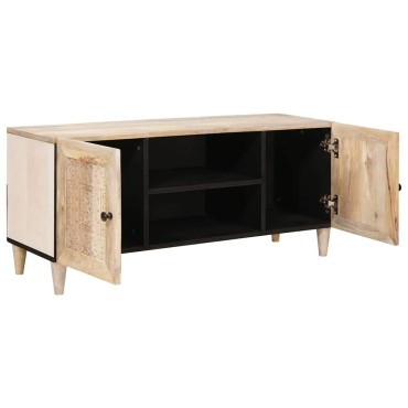 vidaXL Μονάδες TV με ράφι Λευκό 105x33x46cm Επεξεργασμένο ξύλο