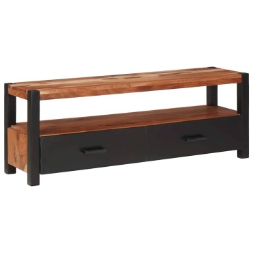 vidaXL Ντουλάπι μέσων Καφέ 110x30x40cm Στερεό Ξύλο Ακακίας 1 τεμ.