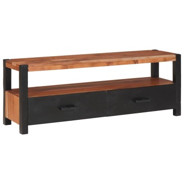 vidaXL Ντουλάπι μέσων Καφέ 110x30x40cm Στερεό Ξύλο Ακακίας 1 τεμ.