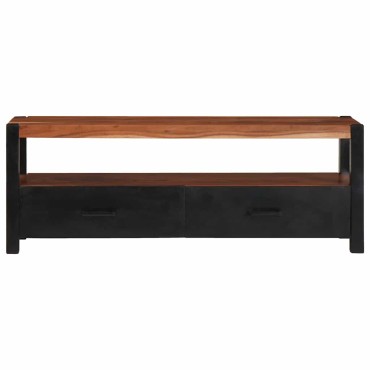 vidaXL Ντουλάπι μέσων Καφέ 110x30x40cm Στερεό Ξύλο Ακακίας 1 τεμ.