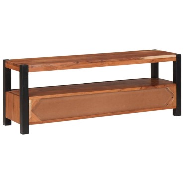 vidaXL Ντουλάπι μέσων Καφέ 110x30x40cm Στερεό Ξύλο Ακακίας 1 τεμ.
