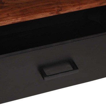 vidaXL Ντουλάπι μέσων Καφέ 110x30x40cm Στερεό Ξύλο Ακακίας 1 τεμ.