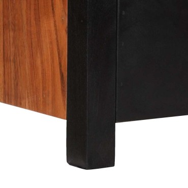 vidaXL Ντουλάπι μέσων Καφέ 110x30x40cm Στερεό Ξύλο Ακακίας 1 τεμ.