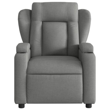 vidaXL Πολυθρόνα με Ανακλινόμενη Πόρτα Σκούρο Γκρι Υφασμάτινη 77x94,5x100cm 1 τεμ.
