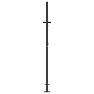 vidaXL Πόρτα Κήπου Ανθρακί 100x125 εκ. Σχέδιο Χαλυβδόφυλλου
