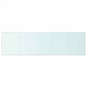 vidaXL Ράφι Πάνελ Διάφανο 90x25cm Γυάλινο 1 τεμ.