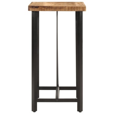 vidaXL Τραπέζι Μπαρ 55x55x107cm από Μασίφ Ξύλο Μάνγκο & Σίδηρο 1 τεμ.