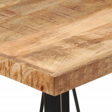vidaXL Τραπέζι Μπαρ 55x55x107cm από Μασίφ Ξύλο Μάνγκο & Σίδηρο 1 τεμ.