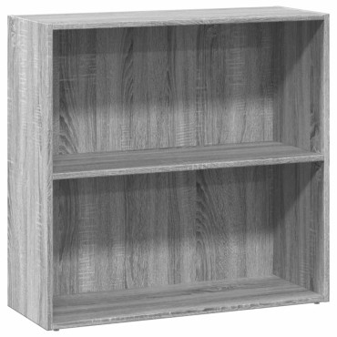 vidaXL Βιβλιοθήκη Γκρι Sonoma 80x30x77cm από Επεξεργ. Ξύλο 1 τεμ.