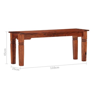vidaXL Πάγκος από Μασίφ Ξύλο Ακακίας 110x35x45cm 1 τεμ.