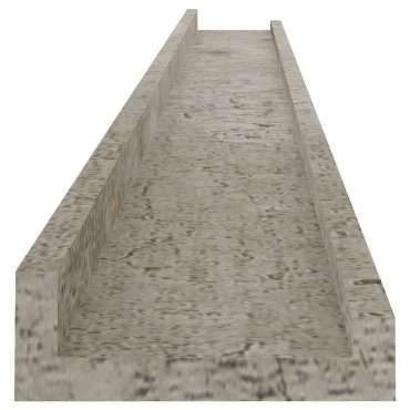 vidaXL Ράφια Τοίχου 2 τεμ. Γκρι Σκυροδέματος 100x9x3cm
