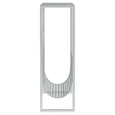 vidaXL Ραφιέρα Περιοδικών Ασημένια 35x15x45cm από Ατσάλι 1 τεμ.