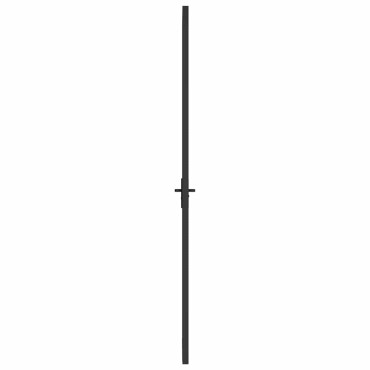 vidaXL Εσωτερική Πόρτα 76x201,5 εκ. Μαύρη ESG Γυαλί και Αλουμίνιο