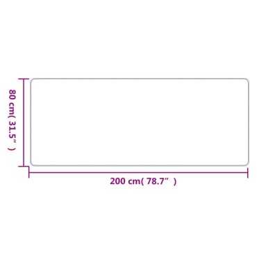 vidaXL Χαλί Διάδρομος Εμφάνιση Σιζάλ Platina 80x200cm