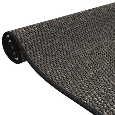 vidaXL Χαλί Διάδρομος Εμφάνιση Σιζάλ Ανθρακί 50x150cm