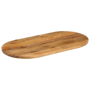 vidaXL Επιφάνεια Τραπεζιού Οβάλ 110x50x2,5cm Μασίφ Ξύλο Μάνγκο 1 τεμ.