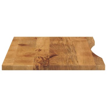 vidaXL Επιφάνεια Γραφείου Καμπύλη 120x60x2,5cm Μασίφ Ακατ. Μάνγκο