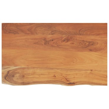 vidaXL Πάγκος Μπάνιου Ορθογώνιος 100x60x2,5cm από Μασίφ Ξύλο Ακακίας