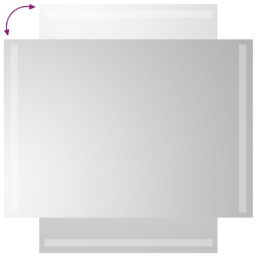 vidaXL Καθρέφτης Μπάνιου με LED 50 x 70 εκ.