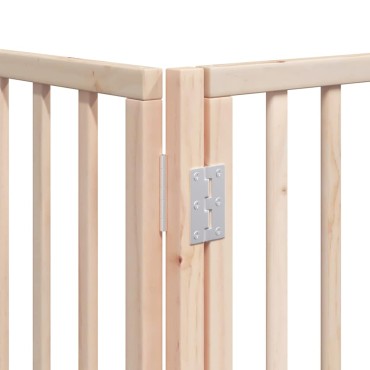 vidaXL Διαχωριστικό Σκύλων/Πόρτα Πτυσσόμενο 12 Πάνελ 600εκ Ξύλο Λεύκας