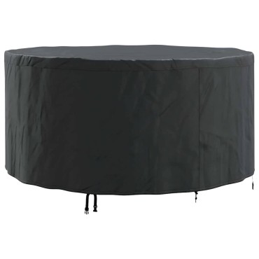 vidaXL Κάλυμμα επίπλων Μαύρο 182x182x71cm Ύφασμα Oxford 210D 1 τεμ.