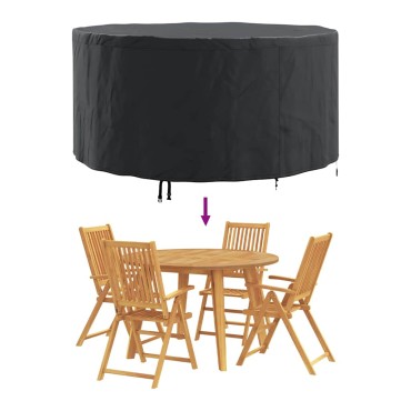 vidaXL Κάλυμμα επίπλων 182x182x71cm Ύφασμα Oxford 210D Γύρος 1 τεμ.