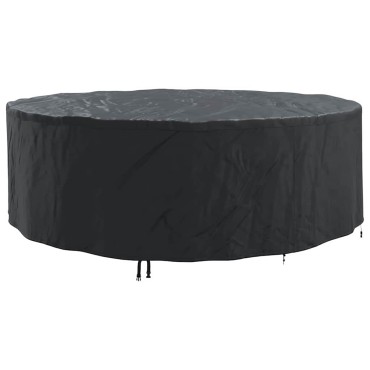vidaXL Κάλυμμα επίπλων Μαύρο 279x279x85cm Ύφασμα Oxford 210D 1 τεμ.