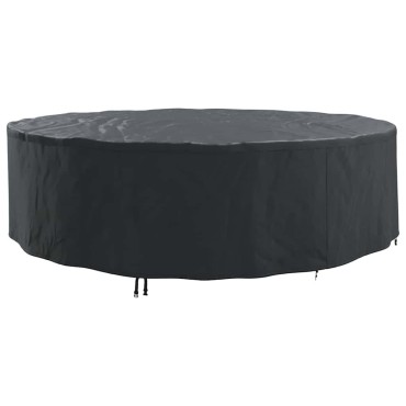 vidaXL Κάλυμμα επίπλων Μαύρο 320x320x105cm Ύφασμα Oxford 210D 1 τεμ.