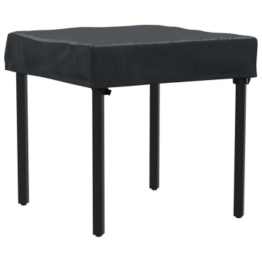 vidaXL Κάλυμμα Τραπέζι 62x62x15cm τετράγωνο Αδιάβροχο Μαύρο 1 τεμ.
