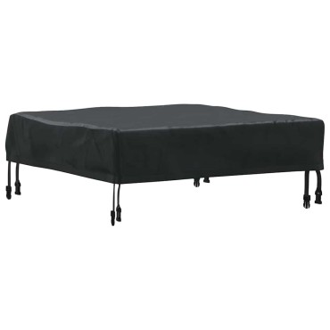 vidaXL Κάλυμμα Τραπέζι 82x82x15cm τετράγωνο Αδιάβροχο Μαύρο 1 τεμ.