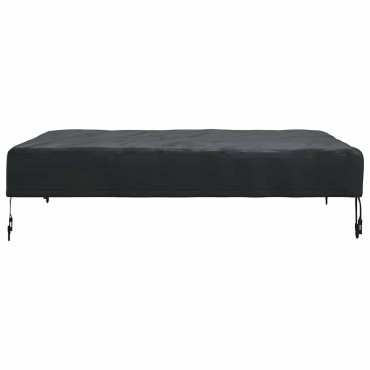 vidaXL Κάλυμμα Τραπέζι 92x92x15cm τετράγωνο Αδιάβροχο Μαύρο 1 τεμ.