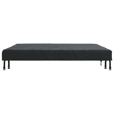 vidaXL Κάλυμμα Τραπέζι 122x122x15cm τετράγωνο Αδιάβροχο Μαύρο 1 τεμ.