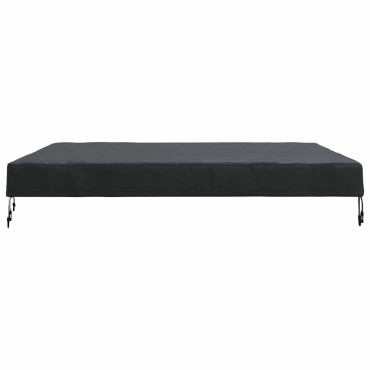 vidaXL Κάλυμμα Τραπέζι 142x142x15cm τετράγωνο Αδιάβροχο Μαύρο 1 τεμ.