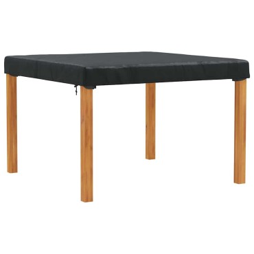 vidaXL Κάλυμμα Τραπέζι 142x142x15cm τετράγωνο Αδιάβροχο Μαύρο 1 τεμ.