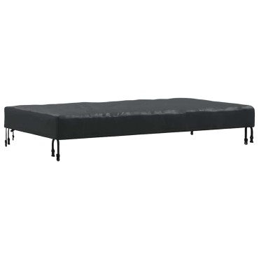 vidaXL Κάλυμμα Τραπέζι Μονόχρωμο Μαύρο 152x92x15cm ύφασμα 1 τεμ.