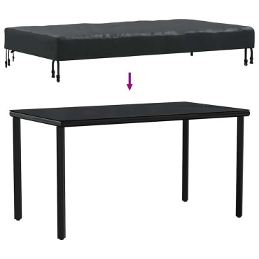 vidaXL Κάλυμμα Τραπέζι 152x92x15cm ύφασμα Ορθογώνιος Αδιάβροχο 1 τεμ.