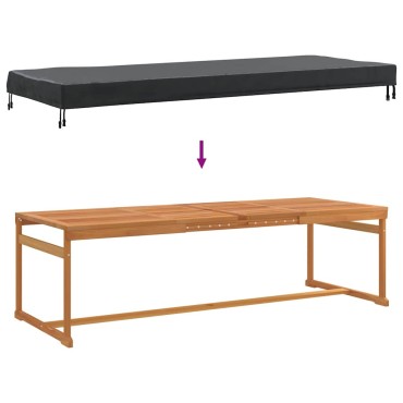 vidaXL Κάλυμμα Τραπέζι 262x102x15cm ύφασμα Ορθογώνιος Αδιάβροχο 1 τεμ.