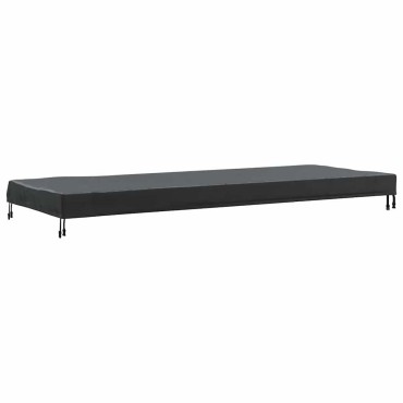 vidaXL Κάλυμμα Τραπέζι Μονόχρωμο Μαύρο 102x262x15cm ύφασμα 1 τεμ.