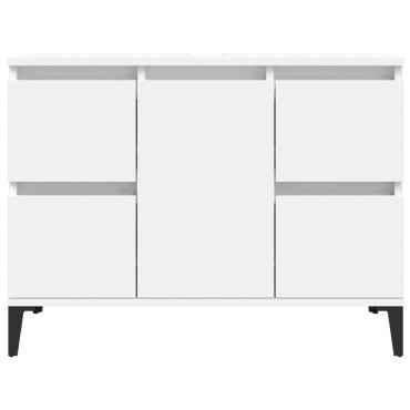 vidaXL Ντουλάπι Νιπτήρα Λευκό 80x33x60cm Επεξεργασμένο Ξύλο 1 τεμ.