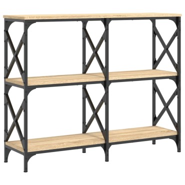 vidaXL Τραπέζι Κονσόλα Sonoma Δρυς 100x28x80,5cm Επεξεργ. Ξύλο 1 τεμ.