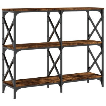 vidaXL Τραπέζι Κονσόλα Καπνιστή Δρυς 100x28x80,5cm Επεξεργασμένο Ξύλο 1 τεμ.