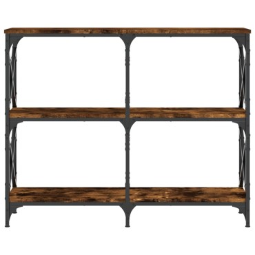 vidaXL Τραπέζι Κονσόλα Καπνιστή Δρυς 100x28x80,5cm Επεξεργασμένο Ξύλο 1 τεμ.
