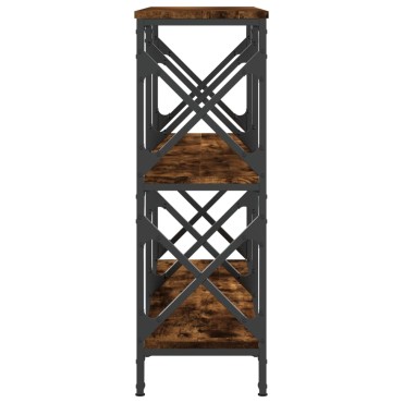 vidaXL Τραπέζι Κονσόλα Καπνιστή Δρυς 100x28x80,5cm Επεξεργασμένο Ξύλο 1 τεμ.