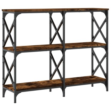 vidaXL Τραπέζι Κονσόλα Καπνιστή Δρυς 100x28x80,5cm Επεξεργασμένο Ξύλο 1 τεμ.